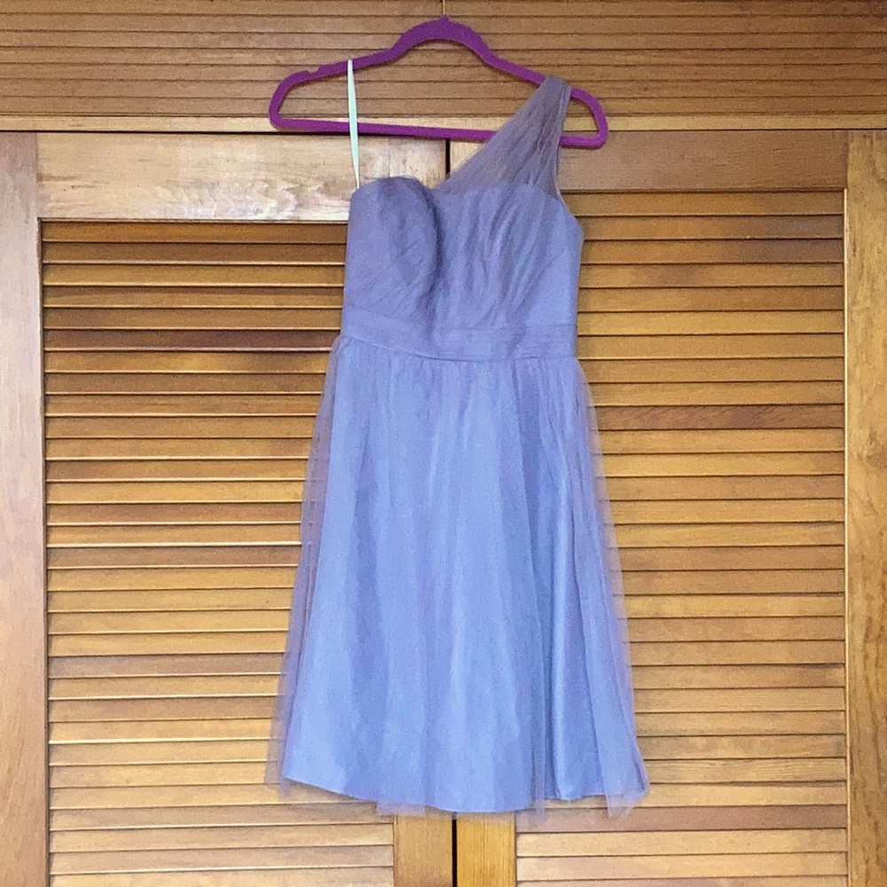David bridal One shoulder bridesmaid dress sz 0/2